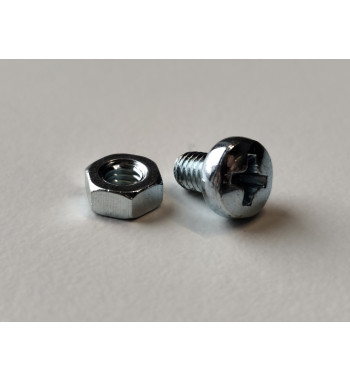 M4x6 Śruba / wkręt z nakrętką zestaw 50szt.