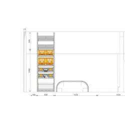 Zabudowa serwisowa, regał warsztatowy NOWY nr.2